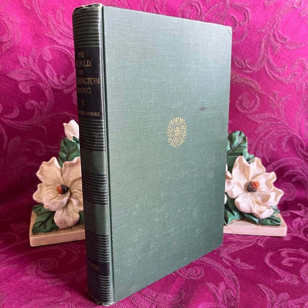 1944 The World of Washington Irving by Van Wyck Brooks. Vintage Book